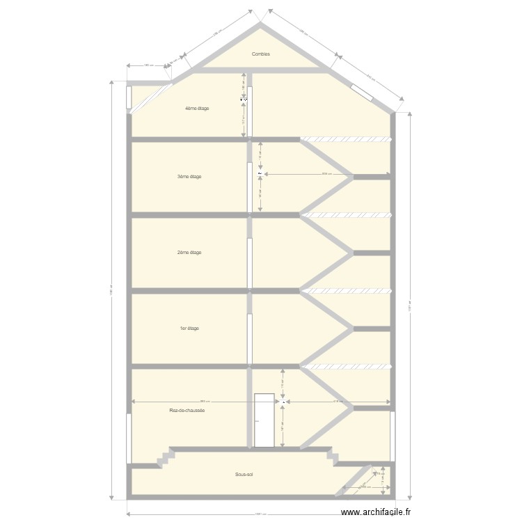 Plan de coupe Serhan 3. Plan de 0 pièce et 0 m2