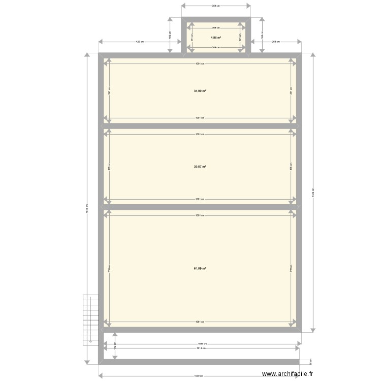 Biot 1er. Plan de 4 pièces et 140 m2