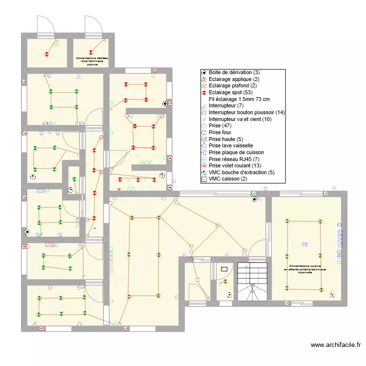 maison mouss. Plan de 