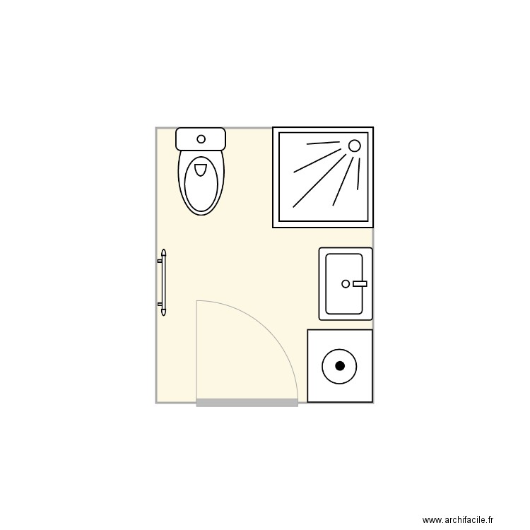 SdD  22 Jean Moulin  Antony. Plan de 1 pièce et 4 m2