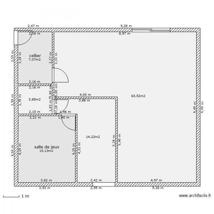 nous. Plan de 0 pièce et 0 m2