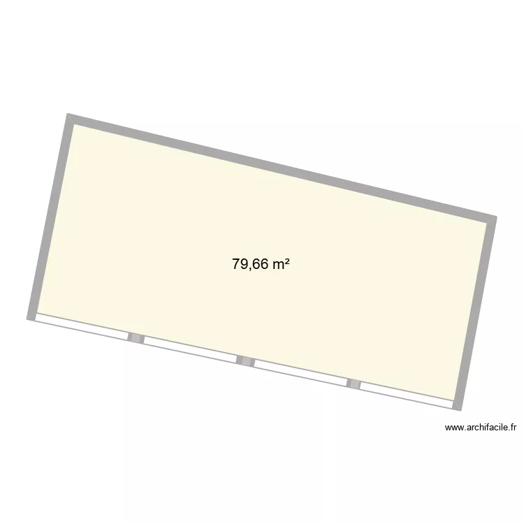 Hangar_43. Plan de 2  et 159 m²