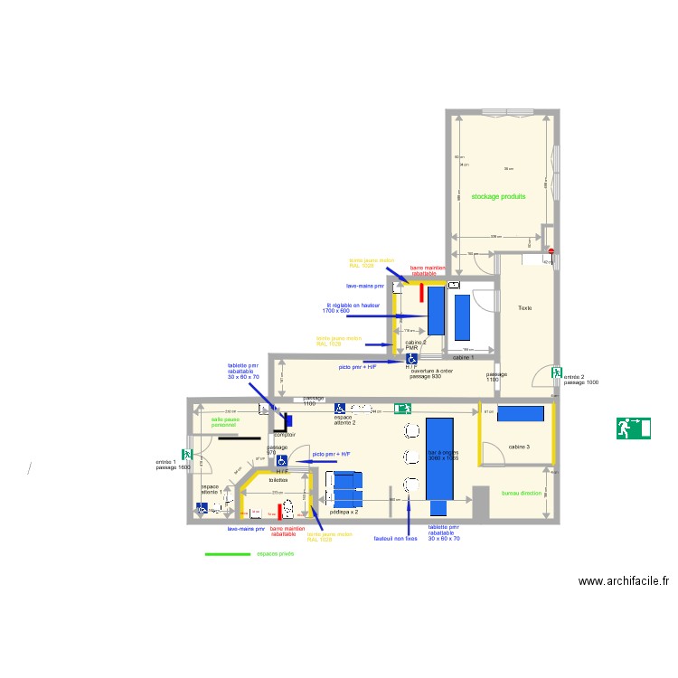 rachida PROJET. Plan de 0 pièce et 0 m2