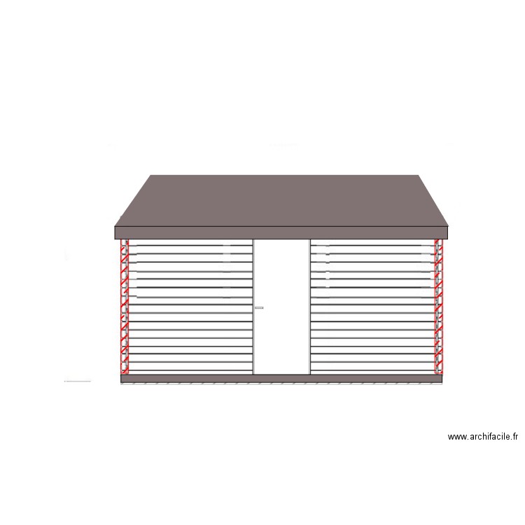 FACADE AVANT. Plan de 0 pièce et 0 m2