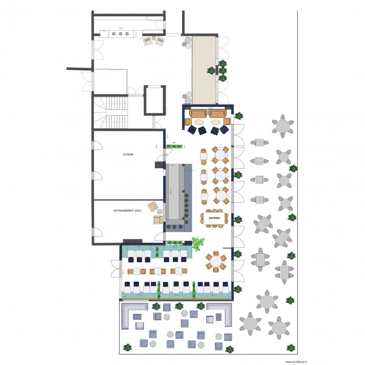 Brasserie Plan Final. Plan de 0 pièce et 0 m2