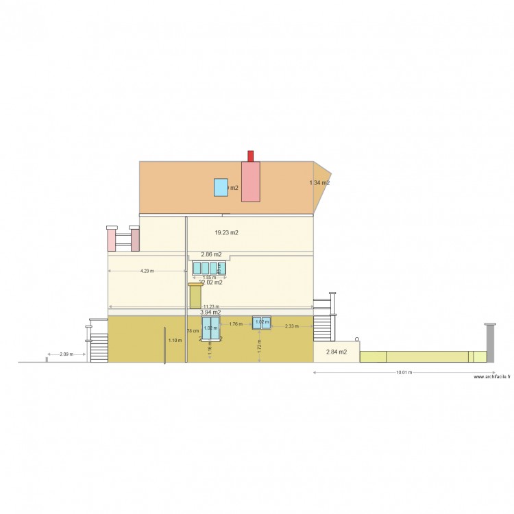 SITUATION AVANT. Plan de 0 pièce et 0 m2