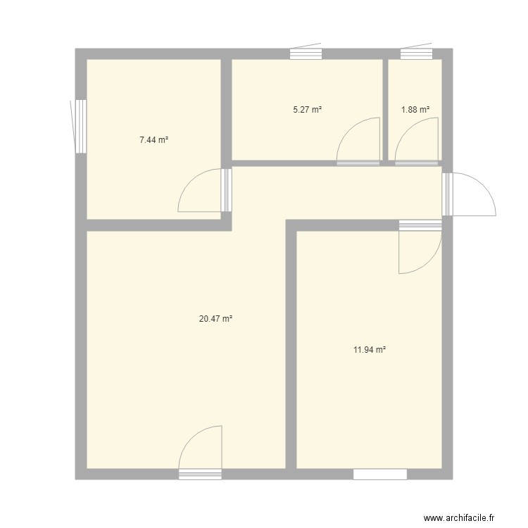 MAISON T2. Plan de 0 pièce et 0 m2