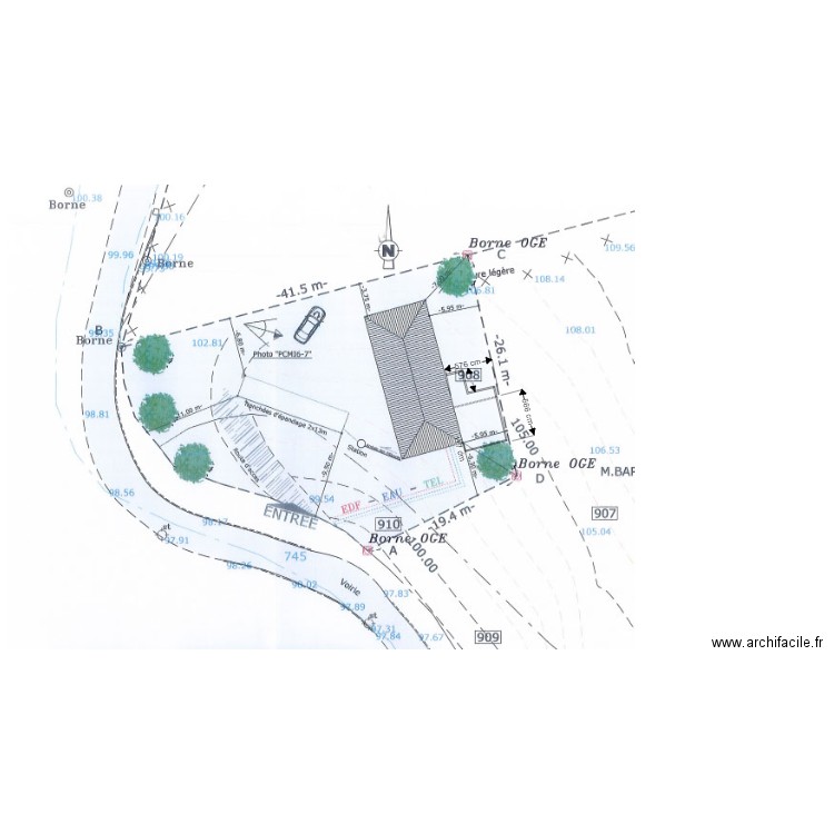 Plan de masse garage Renaud . Plan de 0 pièce et 0 m2