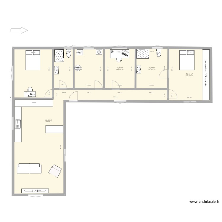 new. Plan de 0 pièce et 0 m2