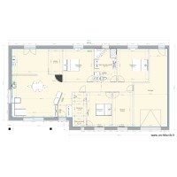 plan maison ménilière 2 avec meubles  prototype