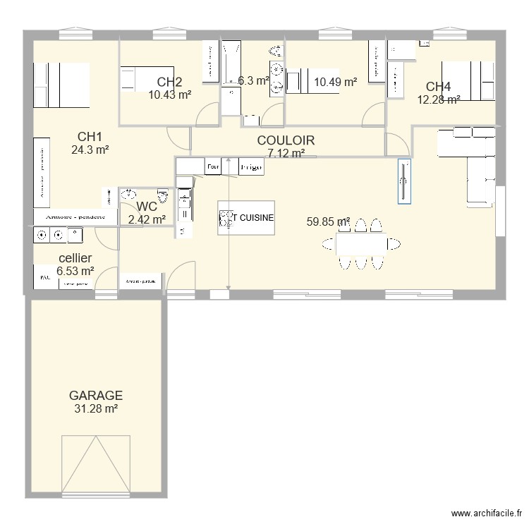 maison epilobes. Plan de 0 pièce et 0 m2