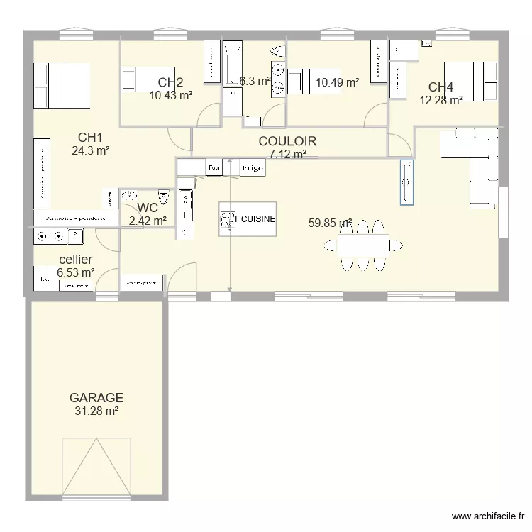 maison epilobes. Plan de maison epilobes. Plan de