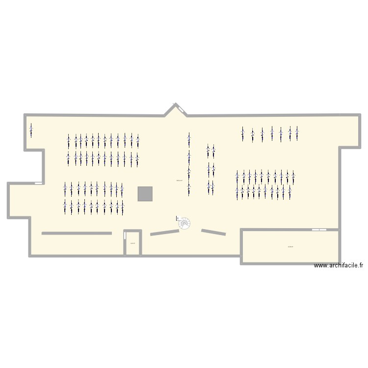 magasin. Plan de 0 pièce et 0 m2