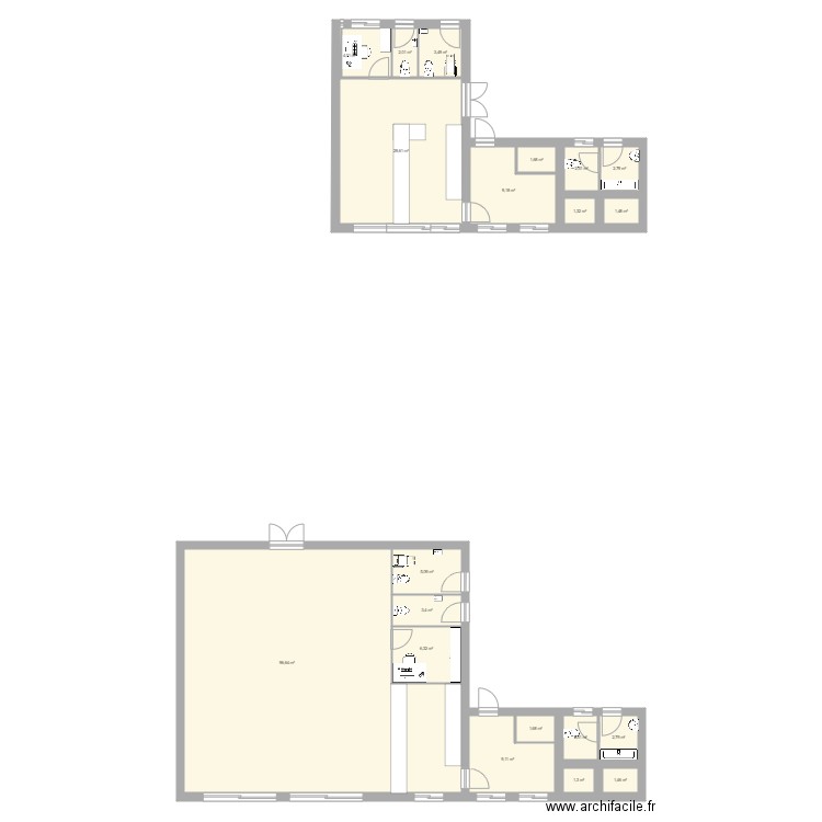 CLUB HOUSE SSRP. Plan de 20 pièces et 188 m2