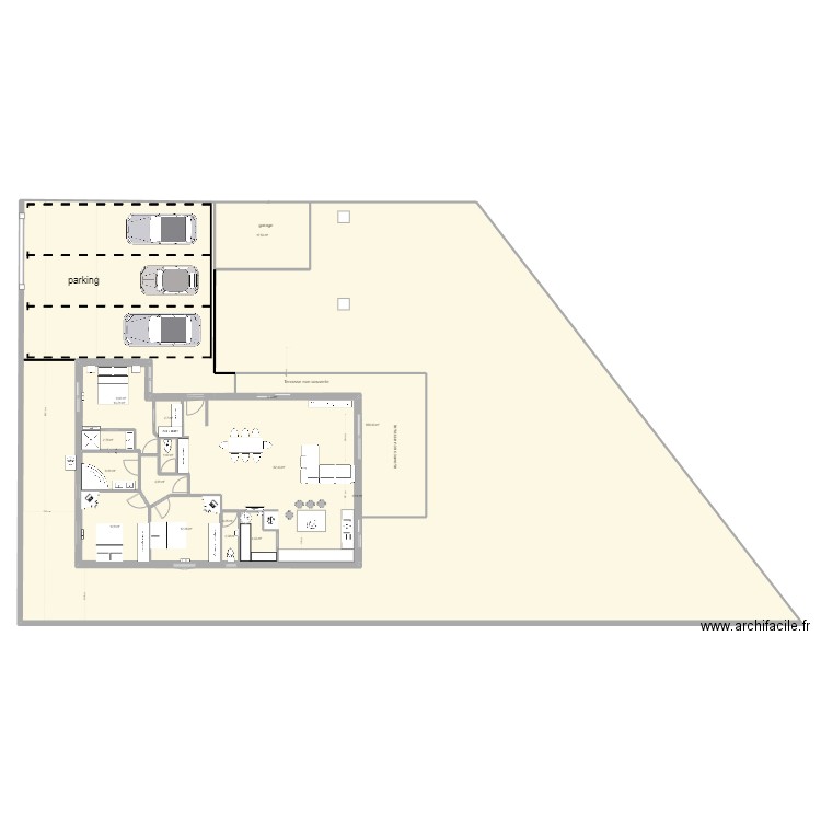 plan villa 2 sans garage. Plan de 17 pièces et 693 m2