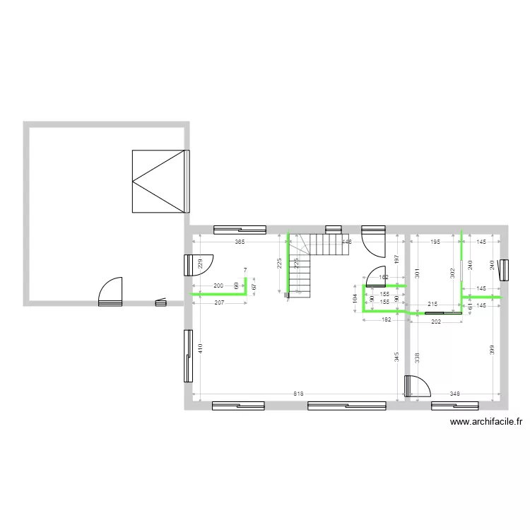 PALOMBA CLOISONS RDC. Plan de 