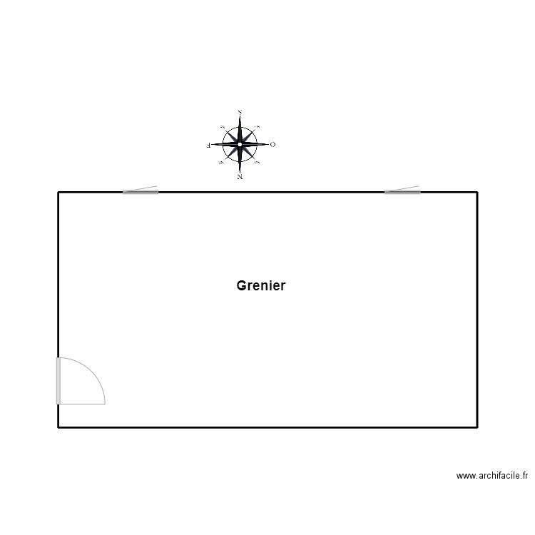 HJKK. Plan de 1 pièce et 29 m2