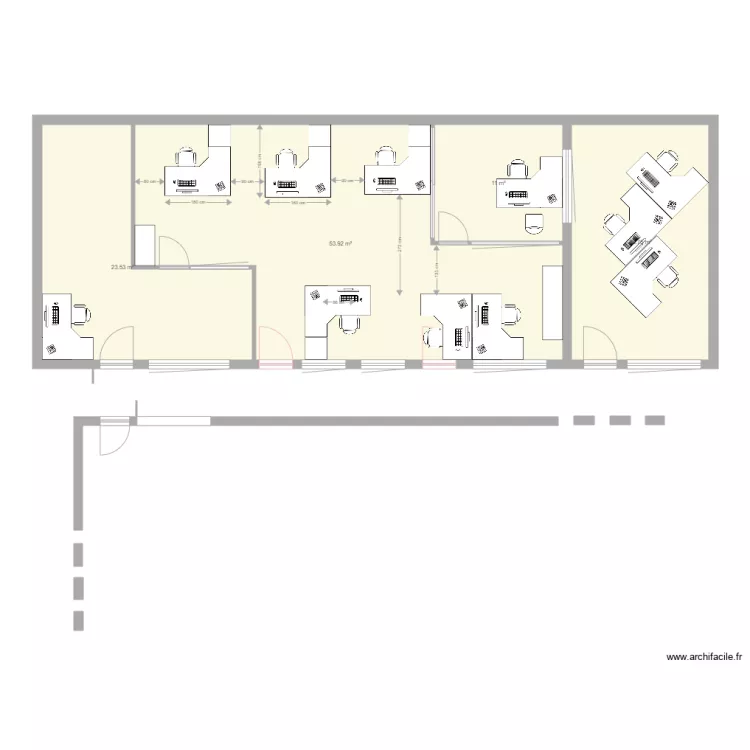 Plan bureaux 2. Plan de Plan bureaux 2. Plan de