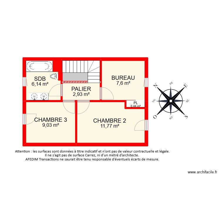 BI9801 ETAGE 2. Plan de 0 pièce et 0 m2