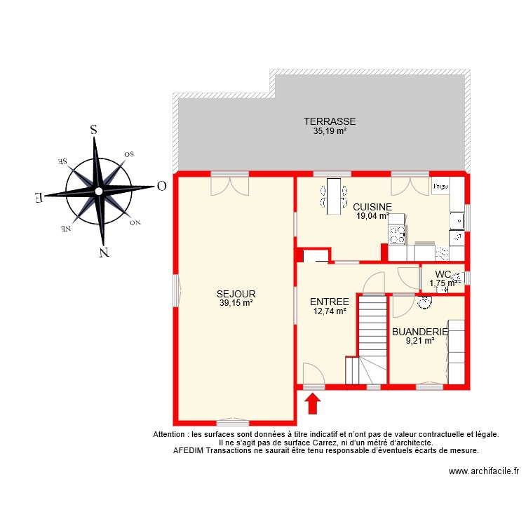 BI 7212 RDC . Plan de 0 pièce et 0 m2