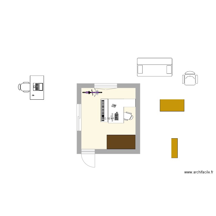 bureau vifra. Plan de 0 pièce et 0 m2