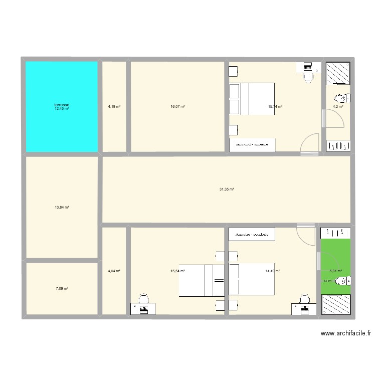 MAISON ROLAND original. Plan de 0 pièce et 0 m2