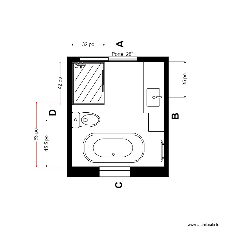 JGagné plomberie. Plan de 0 pièce et 0 m2