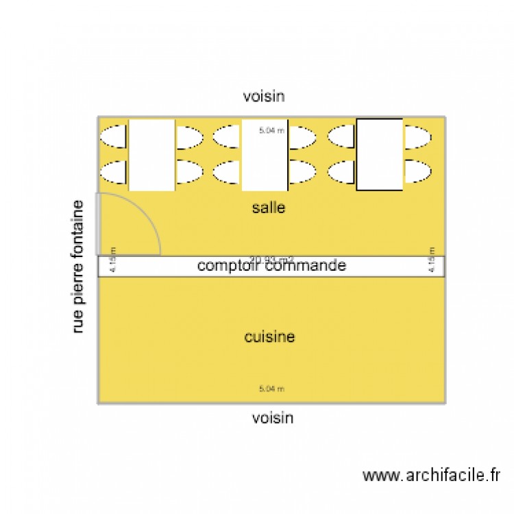 pierre fontaine. Plan de 0 pièce et 0 m2