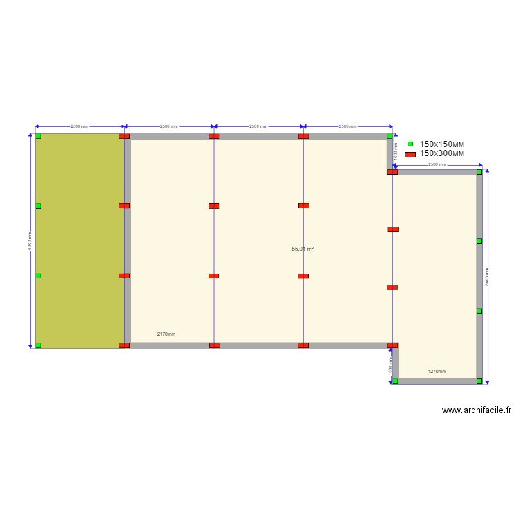 Фаворит Сваи. Plan de 8 pièces et 119 m2