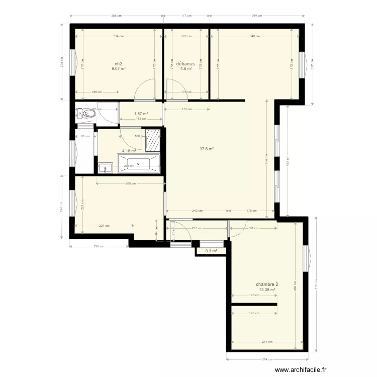 paummier couperin . Plan de 