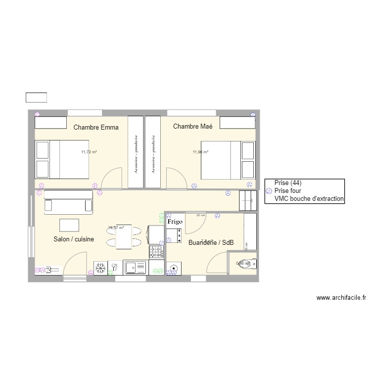 plan cieurac V12. Plan de 10 pièces et 102 m2