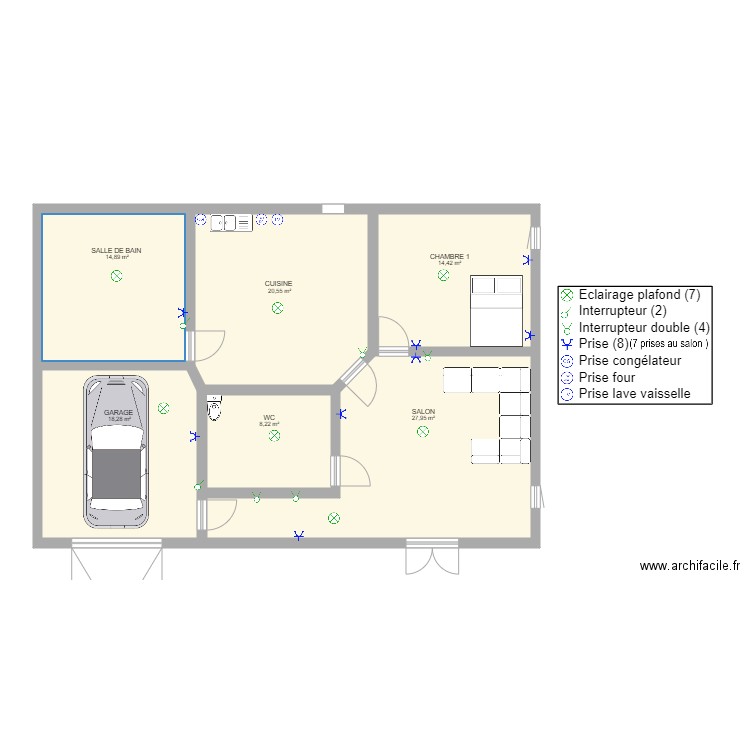 PLAN maison 3D. Plan de 0 pièce et 0 m2