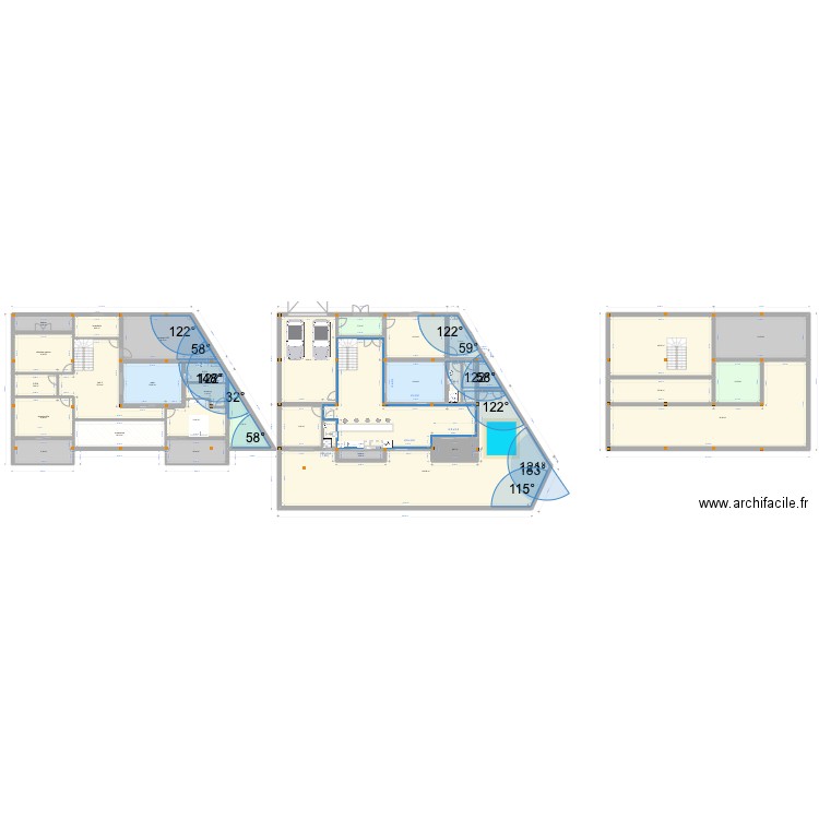 nourredine. Plan de 34 pièces et 761 m2