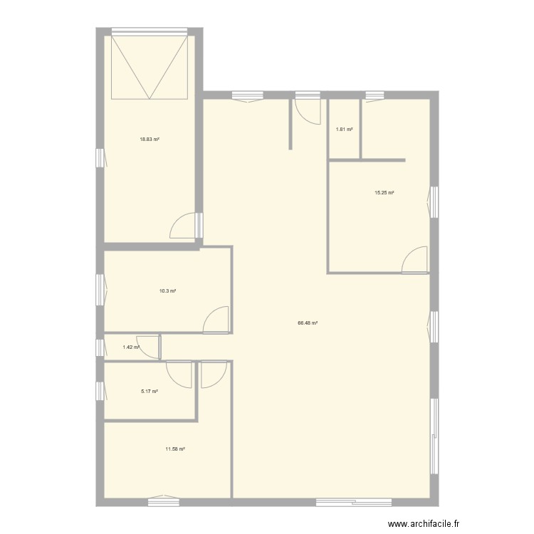 maison 3 nu. Plan de 0 pièce et 0 m2