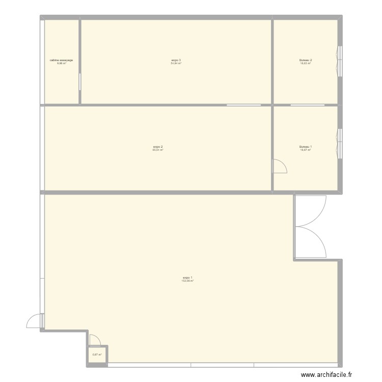 plan mille'occaz. Plan de 7 pièces et 321 m2