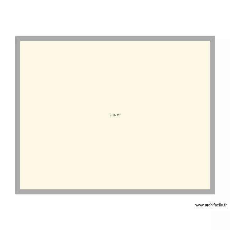 Rez de chaussée. Plan de 1 et 91 m² Rez de chaussée. Plan de 1 et 91 m²