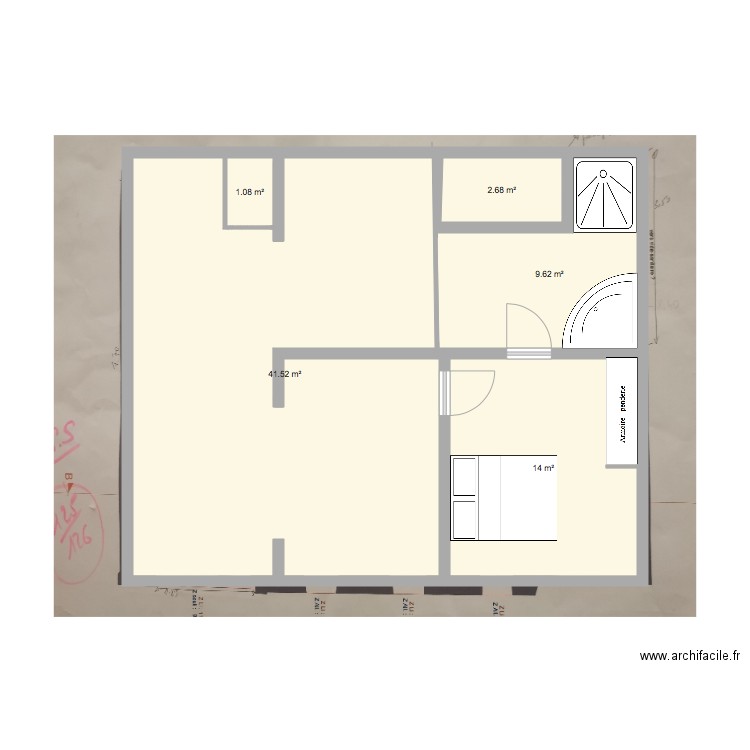 sous sol. Plan de 0 pièce et 0 m2