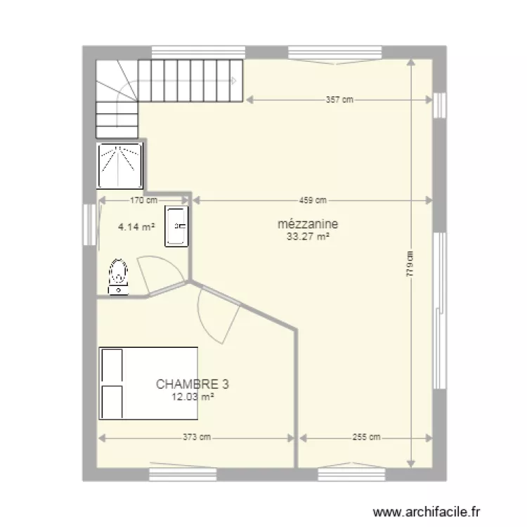 étage maison. Plan de étage maison. Plan de