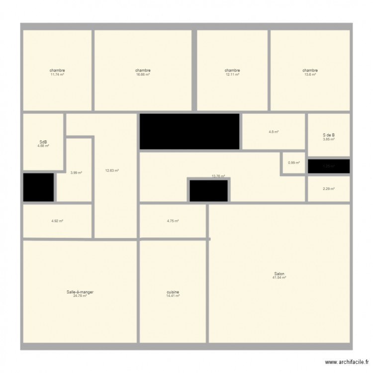 chaudron. Plan de 0 pièce et 0 m2