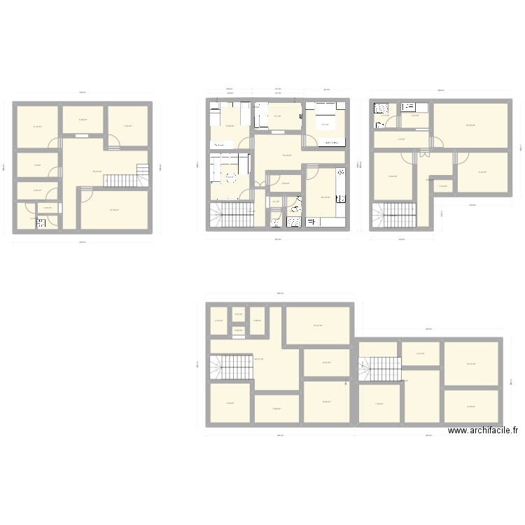 PLAN2. Plan de 45 pièces et 300 m2