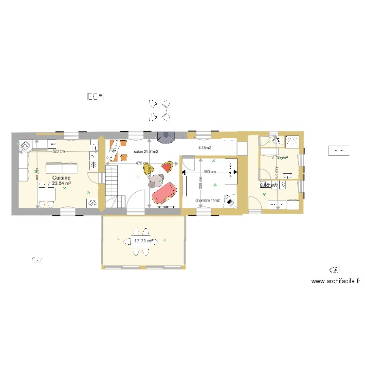 maison lavignassecuisine2. Plan de 0 pièce et 0 m2