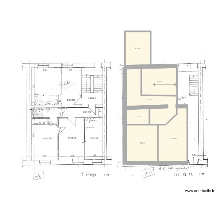 RDC. Plan de 0 pièce et 0 m2