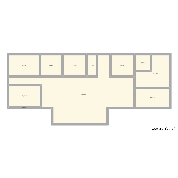 HomiHom. Plan de 11 pièces et 138 m2