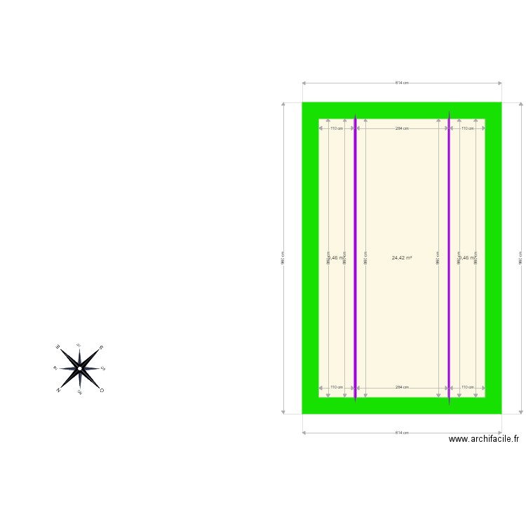 PC3 Plan surface avant étage. Plan de 0 pièce et 0 m2