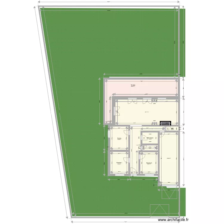 Maison Barzan. Plan de 