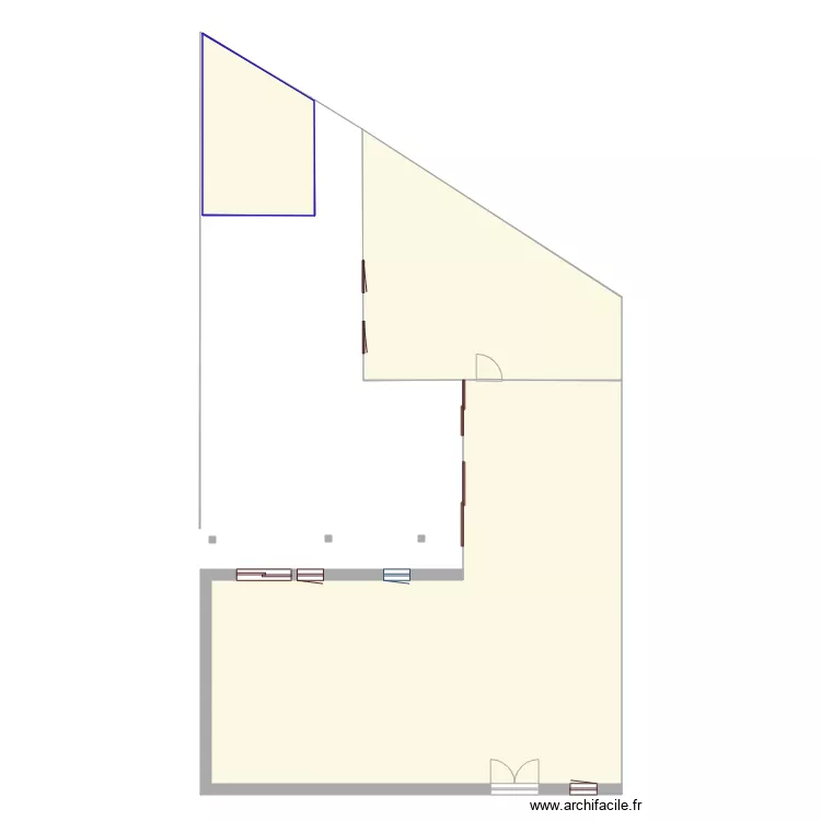 Plan masse Abri de Jardin en limite propri&eacute;t&eacute; Urbanisme. Plan de 