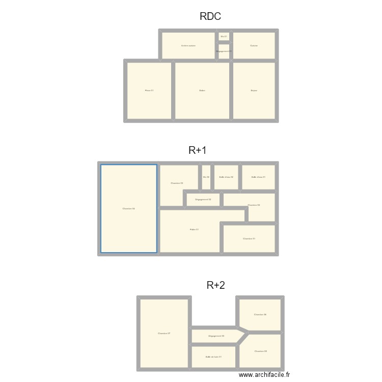 350601633. Plan de 21 pièces et 215 m2