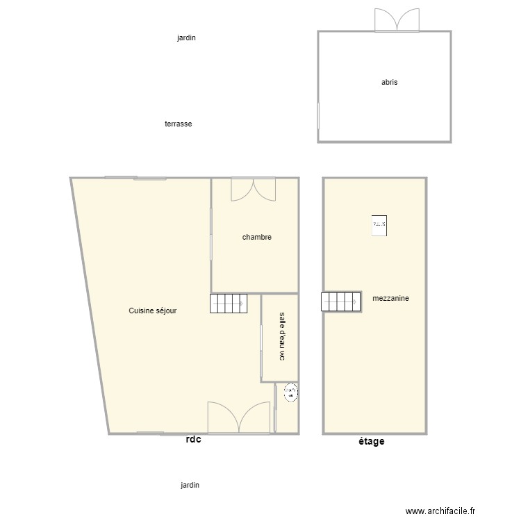 sci mobilier am. Plan de 7 pièces et 93 m2