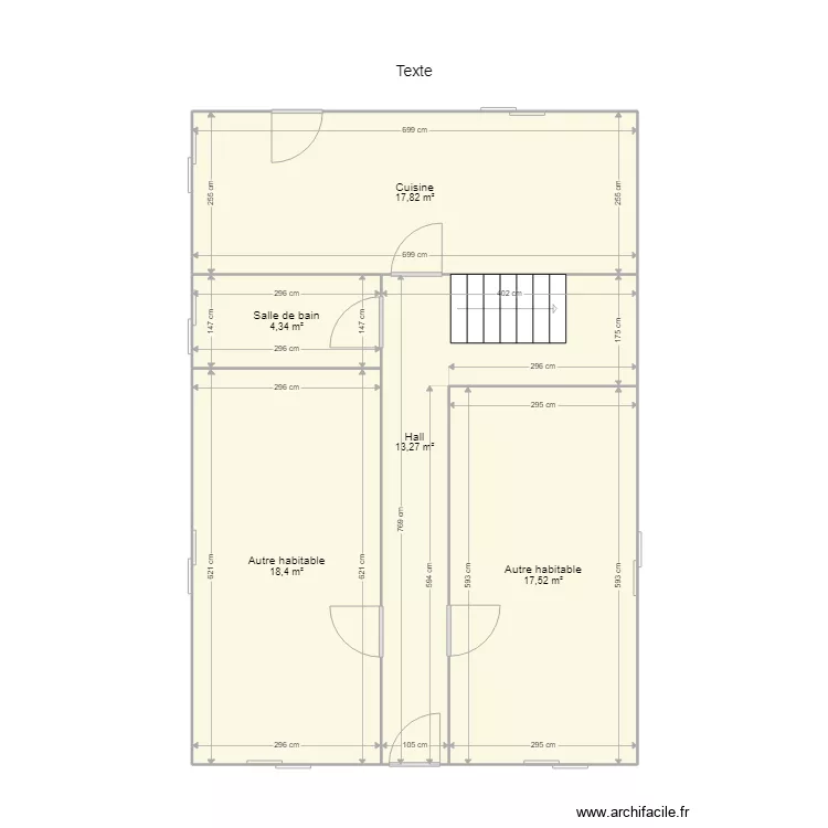 Petigny - Lejeune Anne. Plan de 