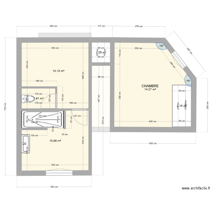 ST MARTIN FENOUILLET. Plan de 10 pièces et 100 m2